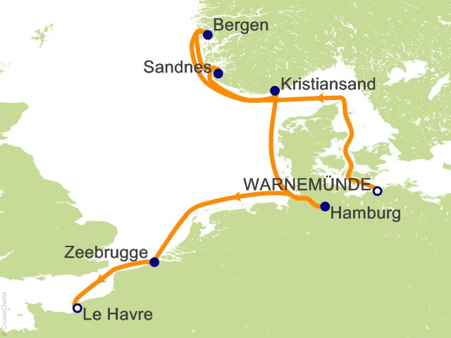 9 Night Northern Europe Cruise from Warnemunde