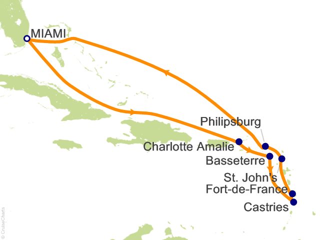 11 Night Rhythms of Paradise Miami to Miami Cruise