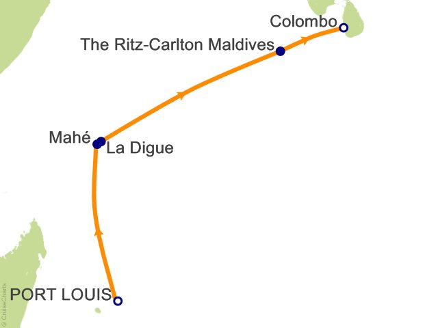 11 Night Port Louis to Colombo Cruise from Port Louis