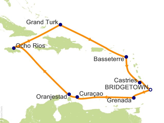 14 Night Caribbean Islands Fly Cruise