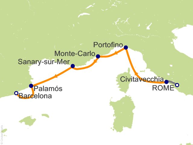7 Night Vatican and Italian Riviera Cruise Tour Cruise and Land Tour