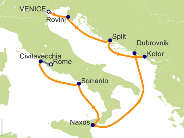 10 Night Vatican and Croatian Coastlines Cruise Tour Cruise and Land Tour