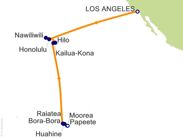 21 Night South Seas Mosaic Cruise from Los Angeles