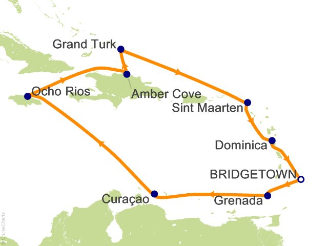 14 Night Caribbean Islands Fly Cruise