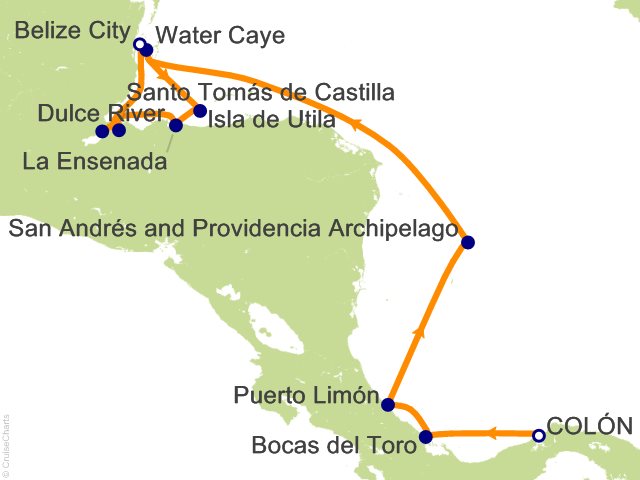 10 Night A Tropical Odyssey in Central America Cruise from Colon