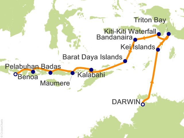 12 Night Tropical Indonesian Odyssey Cruise from Darwin