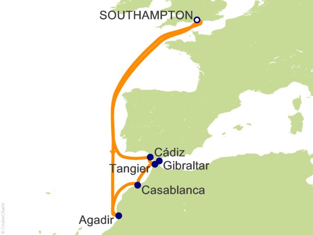 12 Night Spain and Morocco Cruise