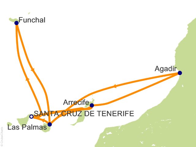 14 Night Canaries Madeira and Morocco Fly Cruise