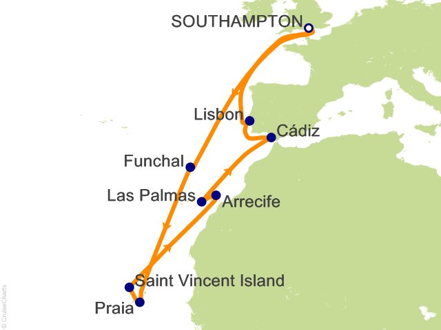 18 Night Spain Portugal and Cape Verde Discovery Cruise