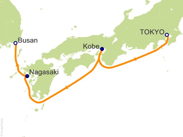 4 Night Asia Cruise from Tokyo