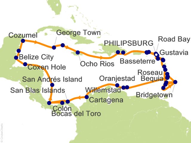 55 Night Star Collector   Grand Caribbean Adventure Cruise