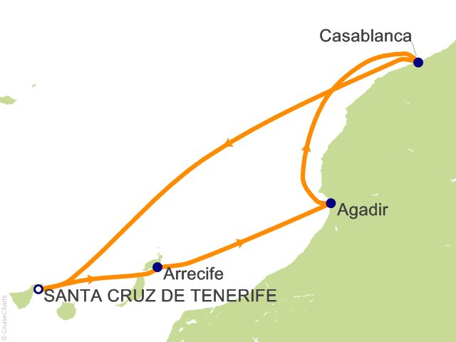 7 Night Canary Islands and Morocco Fly Cruise