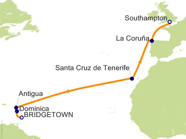 14 Night Caribbean Transatlantic Cruise