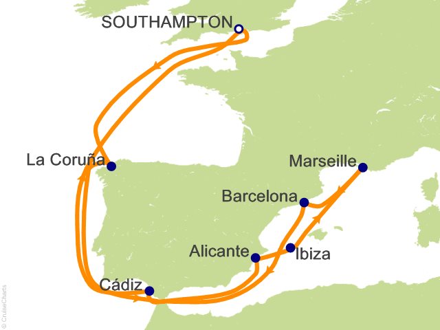14 Night Mediterranean   Spain and France Cruise