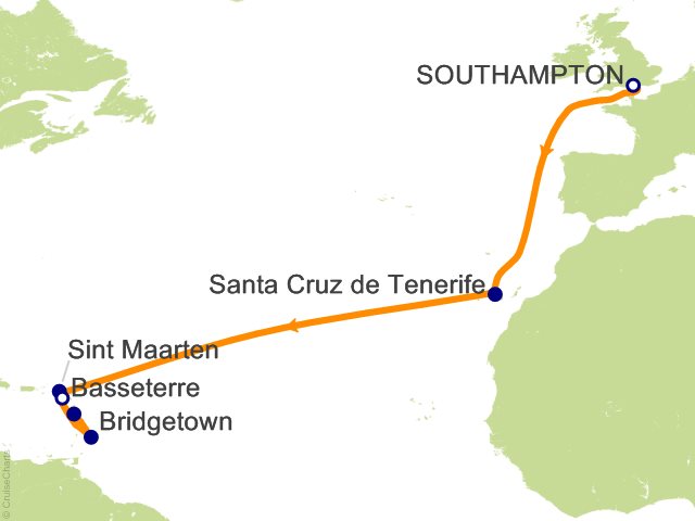 16 Night Caribbean Transatlantic Cruise
