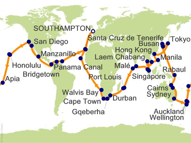 124 Night Epic World Explorer Cruise