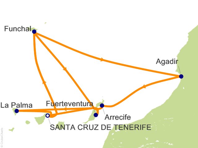 14 Night Canaries Madeira and Morocco Fly Cruise