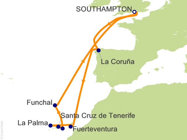 14 Night Christmas and New Year Canary Islands Cruise