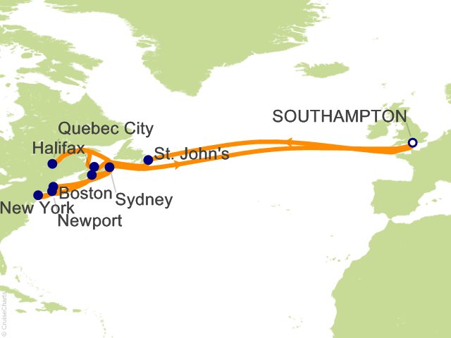 30 Night Autumn Colors of Canada and New England Cruise