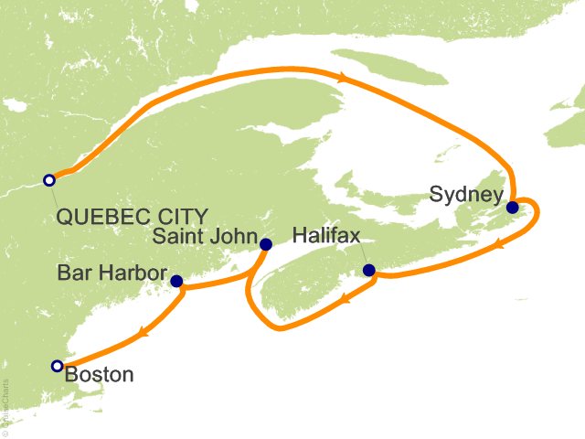 7 Night Canada and New England from Quebec Cruise from Quebec City